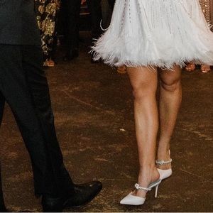 Schultz Pearl pointed toe mule BRIDAL